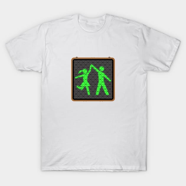 Crosswalk Dancers T-Shirt by CuriousCurios